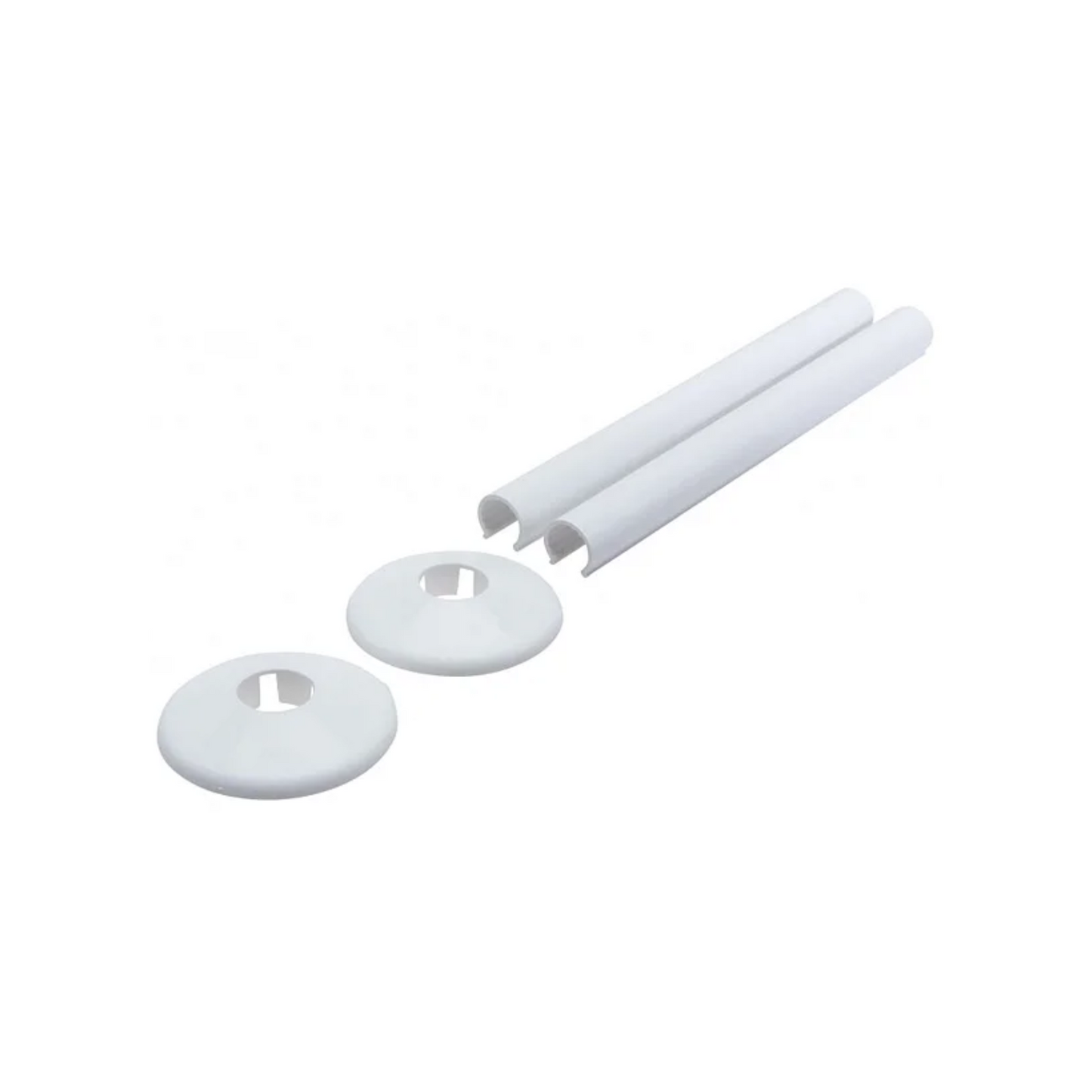 Talon Snappit White Radiator Pipe Covers & Collars (White) 200 mm - ACSNW/K2