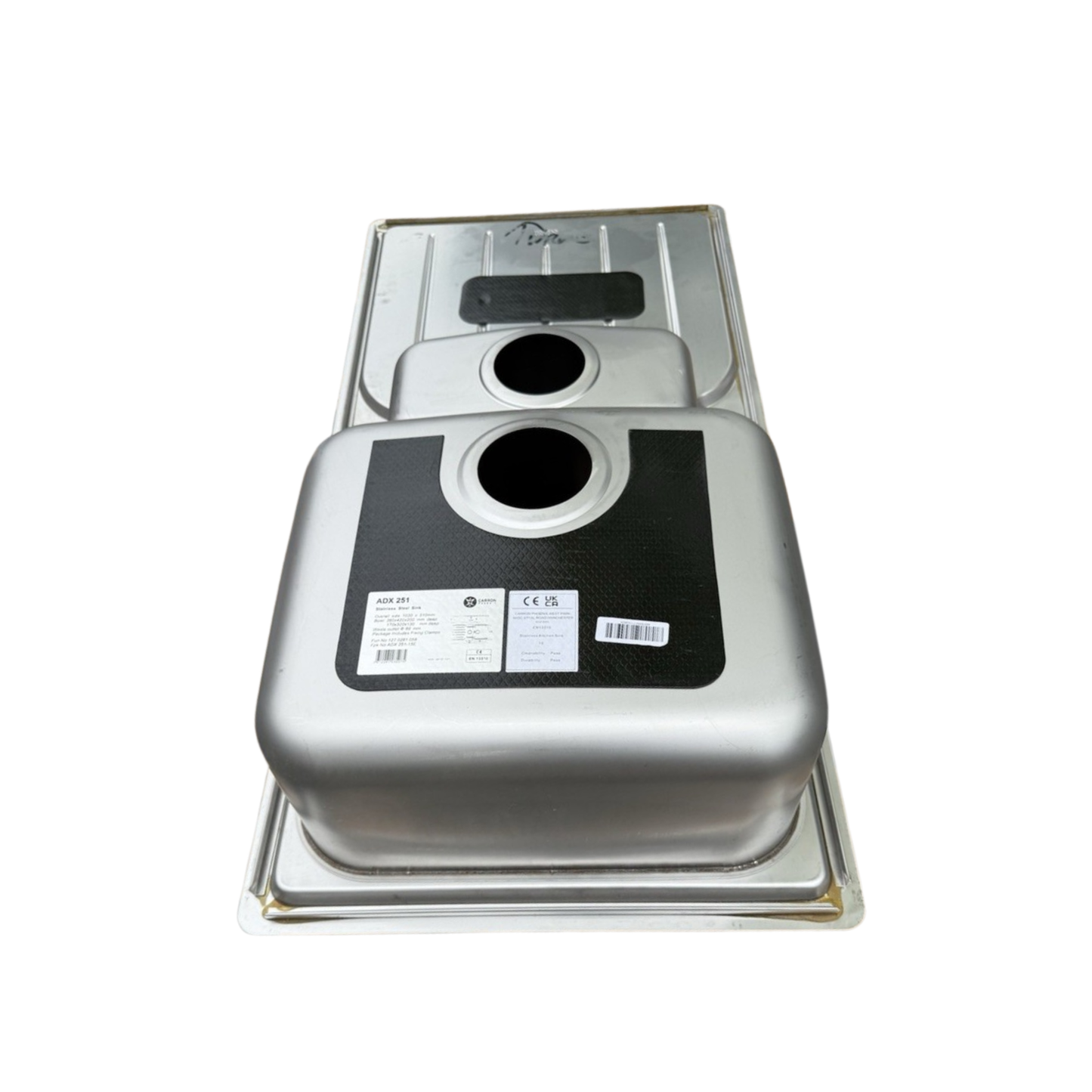Carron Phoenix Adelphi 150 1.5 Bowl Inset Sink (Stainless Steel) – 127.0285.739
