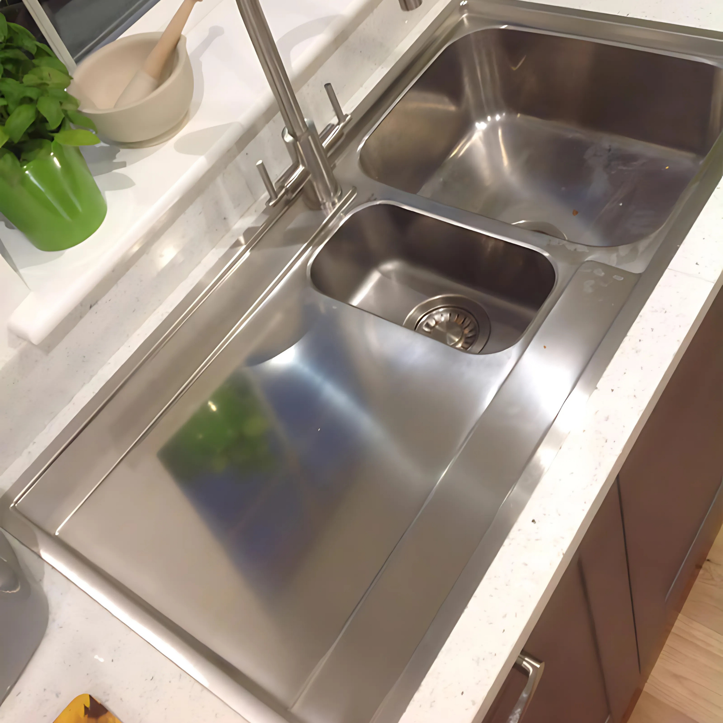 Franke Maris MRX 251 1.5 Bowl Inset Sink Left-Hand Drainer (Stainless Steel) – 127.0305.146