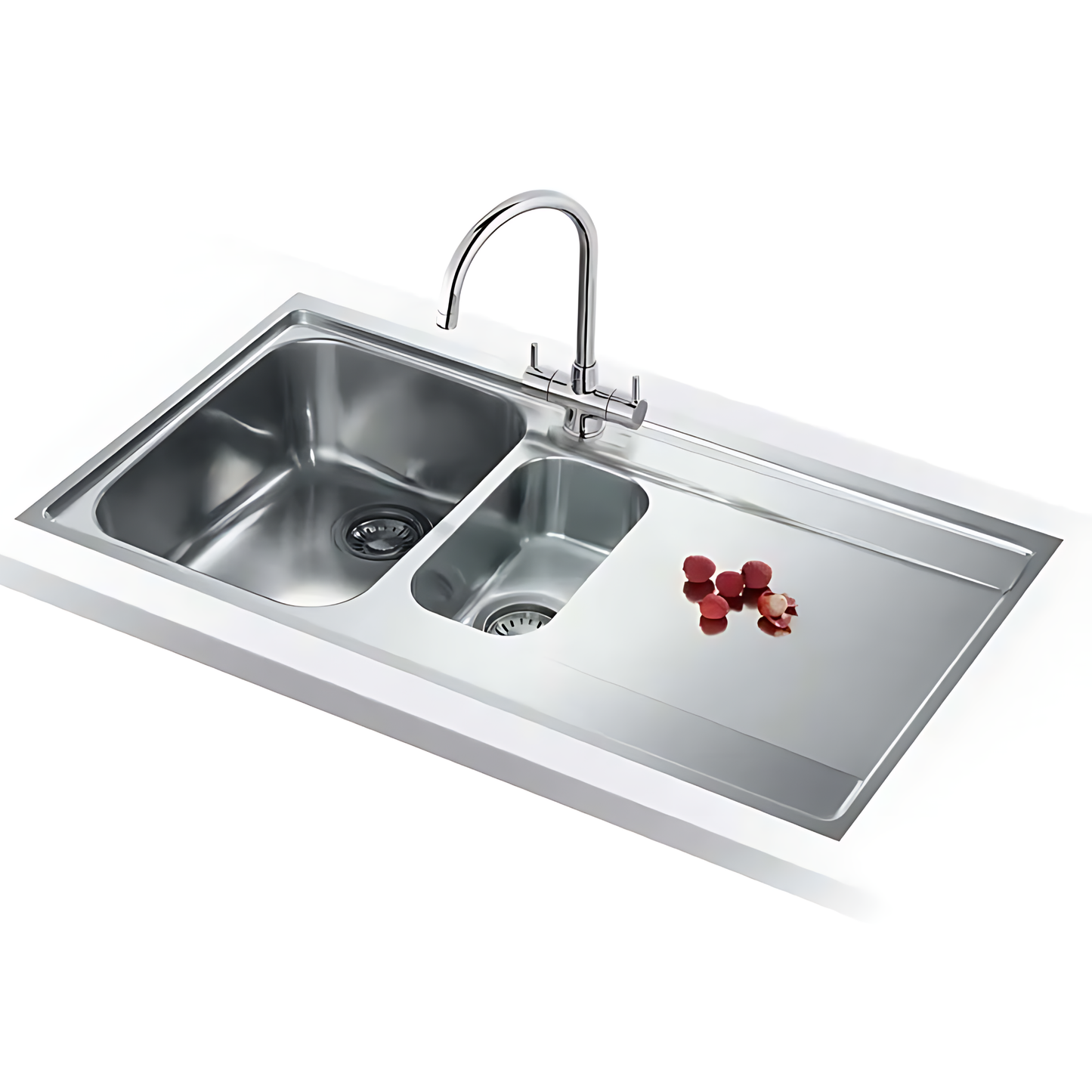 Franke Maris MRX 251 1.5 Bowl Inset Sink Right-Hand Drainer (Stainless Steel) – 127.0305.147