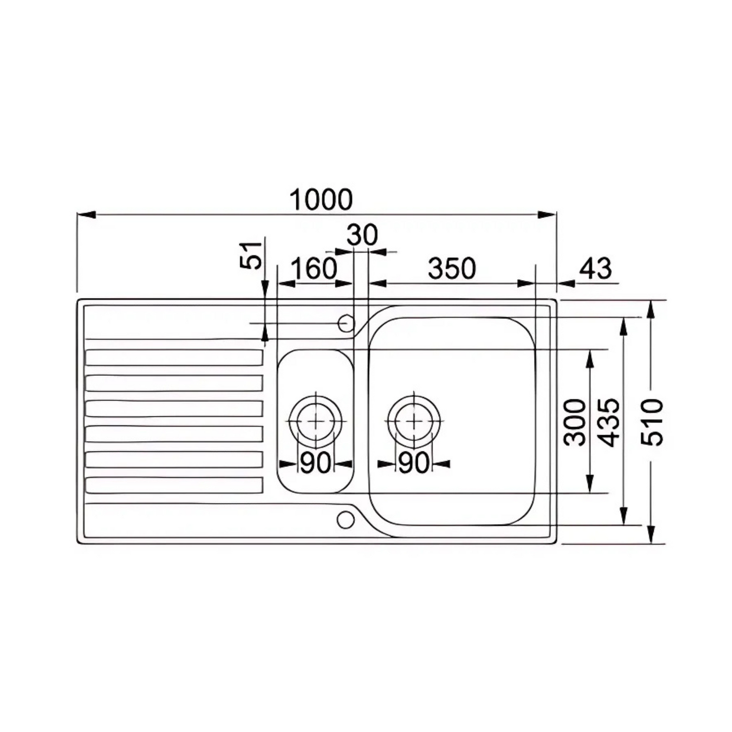 Franke Ascona ASX651 SS 1.5B Sink (Stainless Steel) - 101.0305.143
