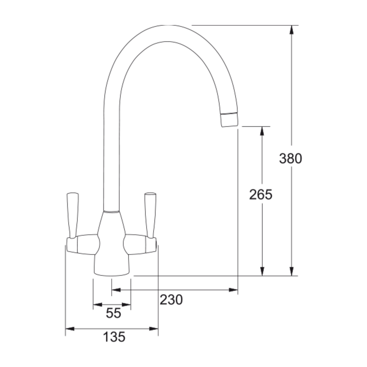 Franke Eiger Tap (Chrome) - 115.0049.989