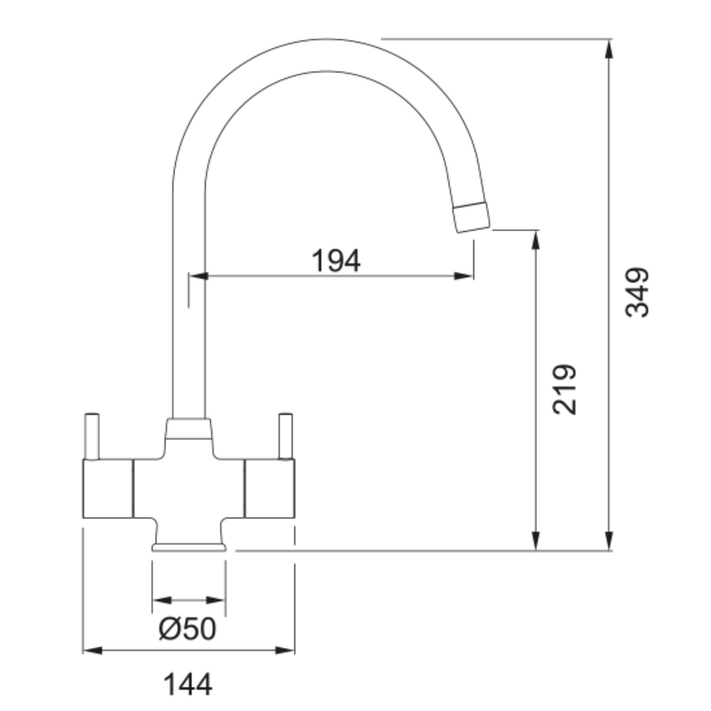 Franke Athena Tap (Chrome) - 115.0311.211