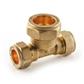 Compression Reducing Tee (Brass) 22mm x 15mm x 15B - CORT-221515