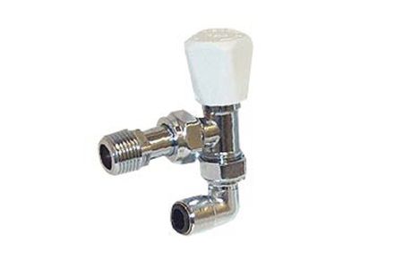 Pegler Yorkshire Mercia Push-Fit Lock Shield Manual Radiator Valve 10mm 663001