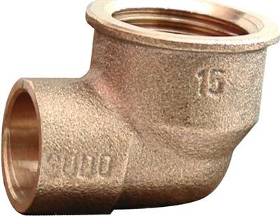 Endfeed Female Iron Elbow (Copper) 22mm x 3/4" – EFEAF-22E
