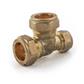 Compression Reducing Tee (Brass) 22mm x 15mm x 22B - CORT-221522