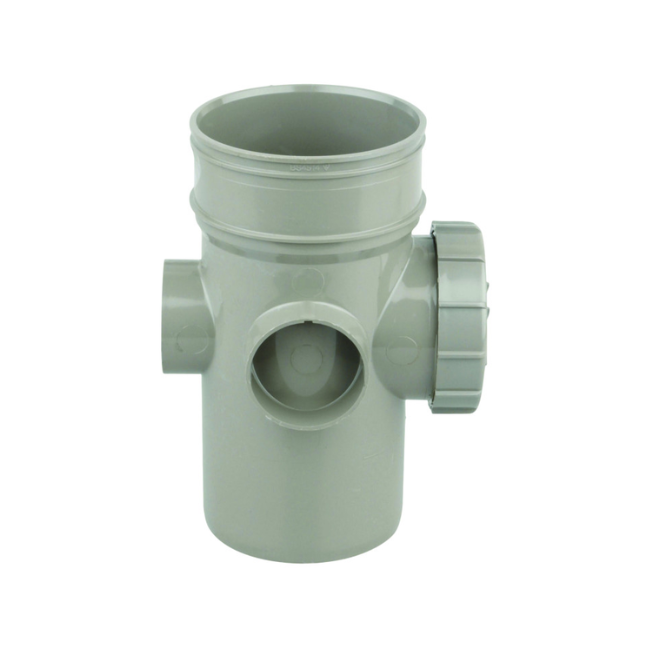110mm OsmaSoil Ring-Seal System Bossed Access Pipe - Wavin (Olive) – 4S574E