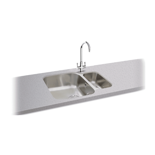 Carron Phoenix Zeta 150 1.5 Bowl Undermount Sink (Stainless Steel) – 122.0167.720
