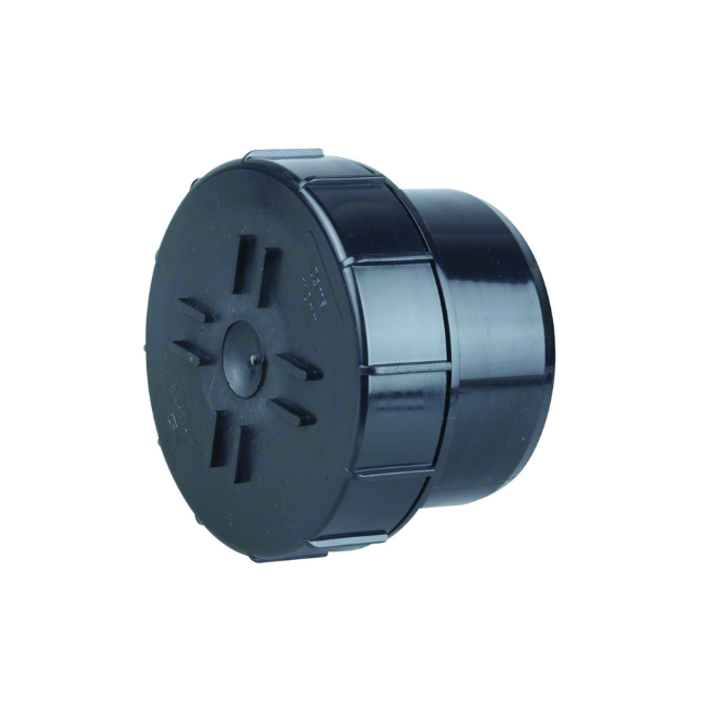82mm OsmaSoil Plain Ended Access Plug - Wavin (Black) – 3S292B