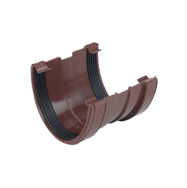 Wavin Osma Deepline Gutter Union (Brown) 113mm – 9T909N