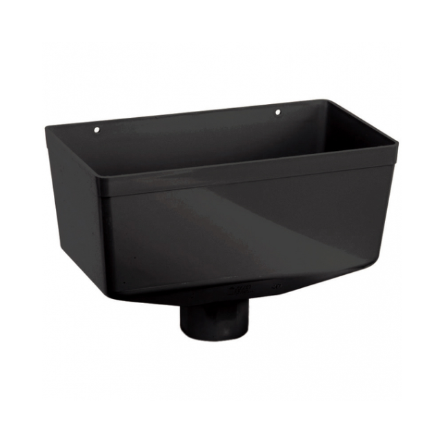 280mm x 157mm x 145mm Medium Hopper Head - Polypipe (Black) – RR140B