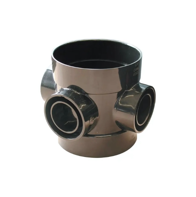 110mm OsmaSoil D/SW Short Bossed Pipe - Wavin (Black) - 4S588B
