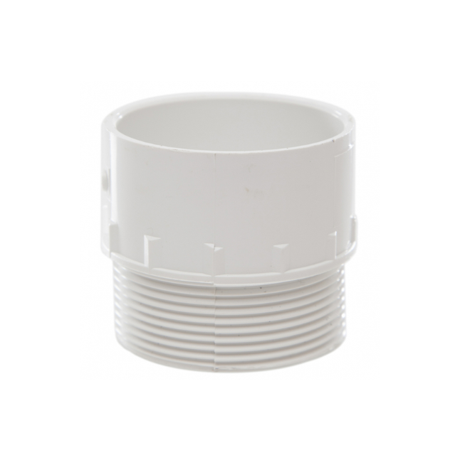 Polypipe Waste System Male Iron Adaptor (White) 50 mm – WS57W