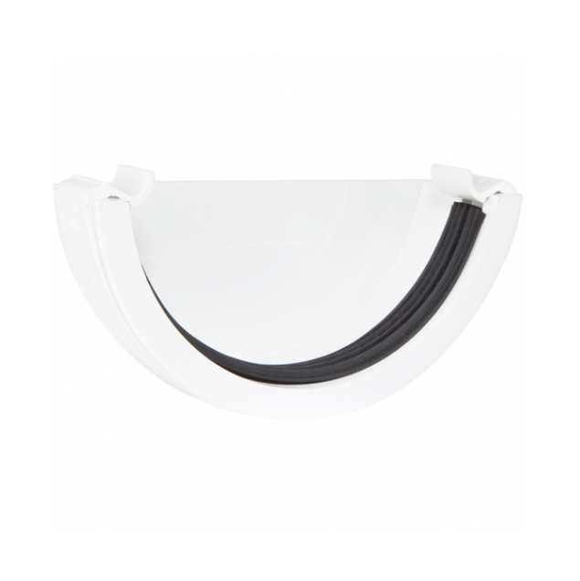 112mm Waste System External Stop End - Polypipe (White) – RR107W