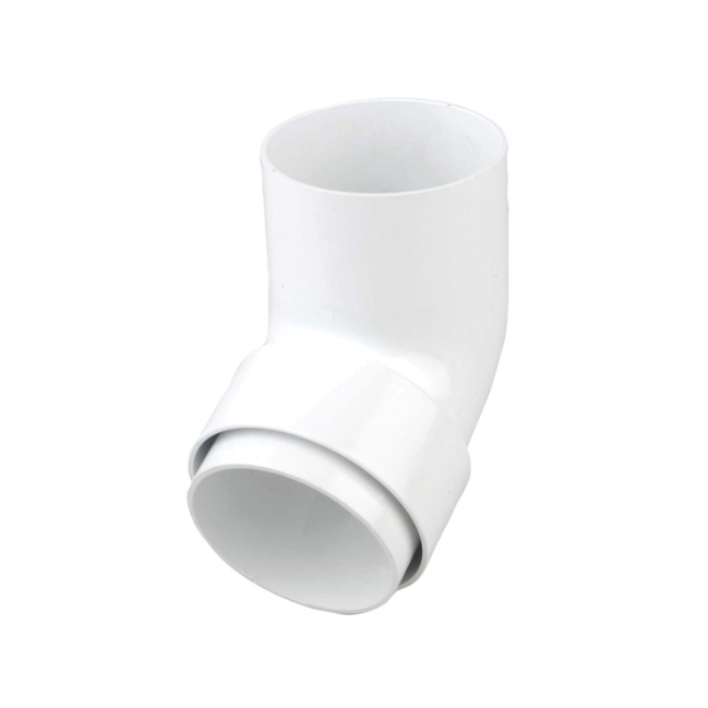 68mm Osma RoundLine Offset Bend Spigot - Wavin (White) – 0T026W