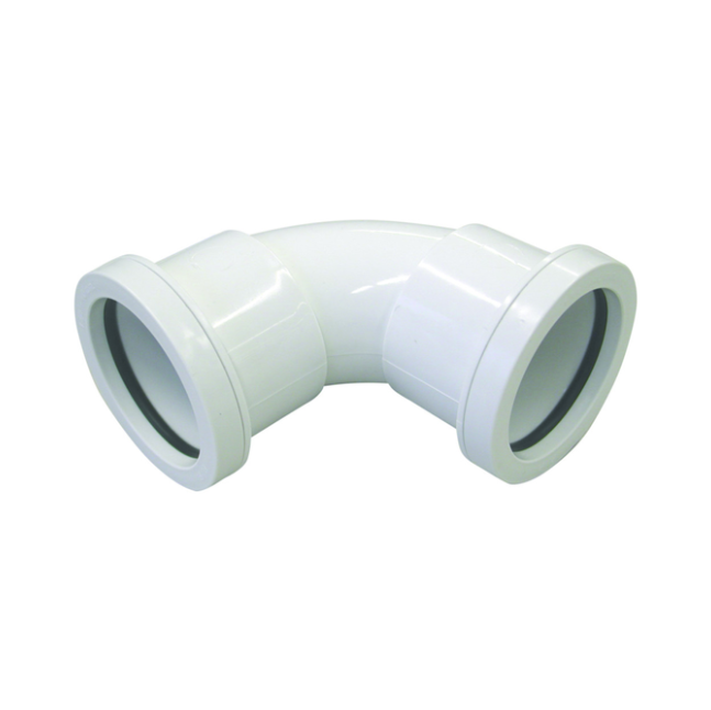 32mm x 87.5° Osma Push-Fit Waste Bend - Wavin (White) – 4W161W