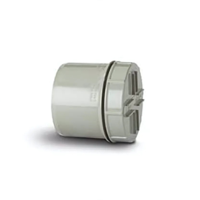 110mm Screwed Access Plug and Cap Spigot Tail - Polypipe System 2000 (Grey) - SA62SG