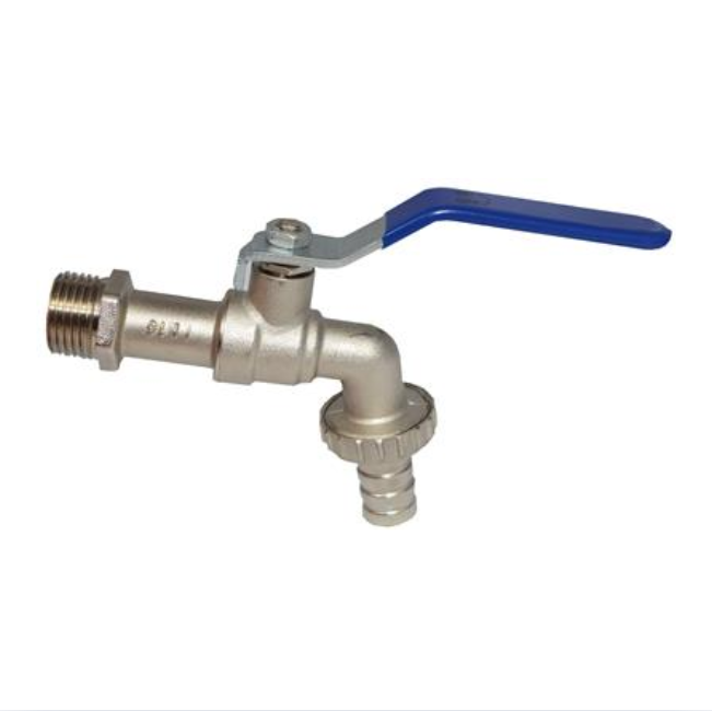 Genbra Lever Hose Union Bib Tap (Nickel-Plated Brass) ½" BSP – BFHUBLH-D