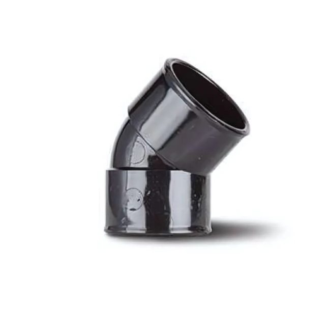 Polypipe System 2000 Solvent‑Weld Obtuse Bend (Black) 32 mm x 45° – MU113B