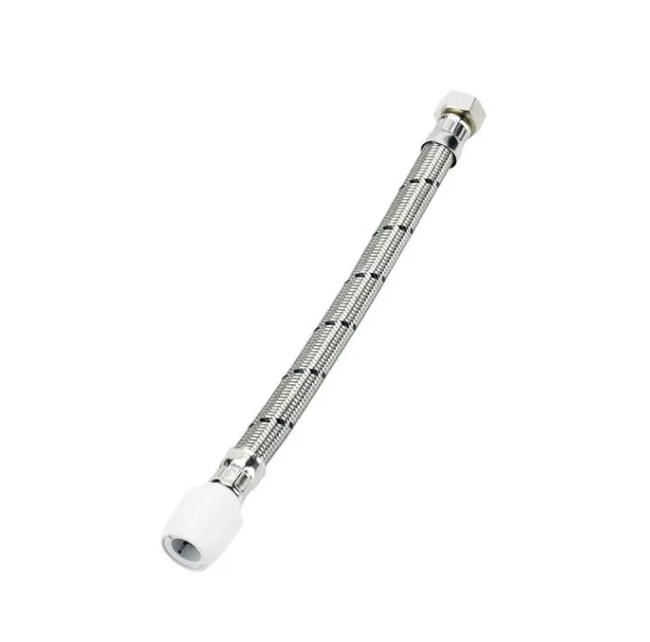 Hep2O Flexible Tap Connector (Silver) 15mm x 1/2" x 300mm - HD125A/15W