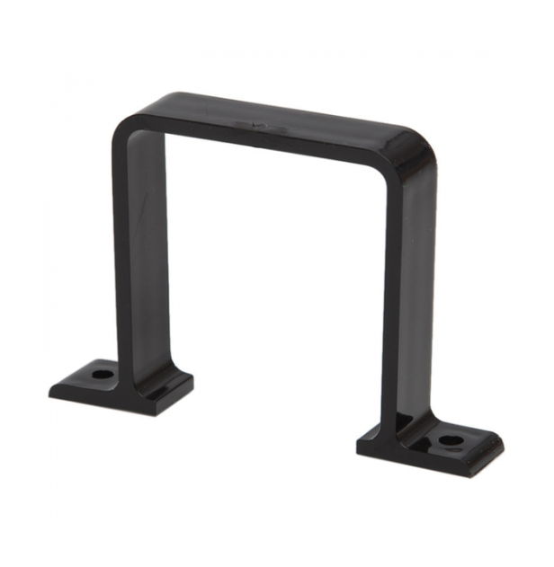 65 mm Square Downpipe Flush Bracket - Polypipe (Black) – RS236B