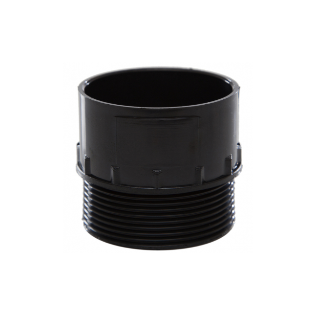 Polypipe Waste System Male Iron Adaptor (Black) 50 mm – WS57B