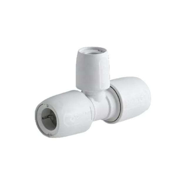 Wavin Hep2O Reducing Tee (White) 22mm x 22mm x 15mm – HD13/22W