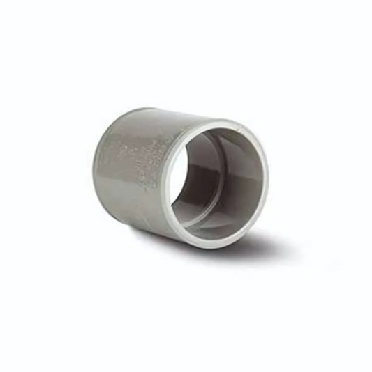 50 mm Straight Coupling - Polypipe Waste System (Solvent Grey) – MU310SG