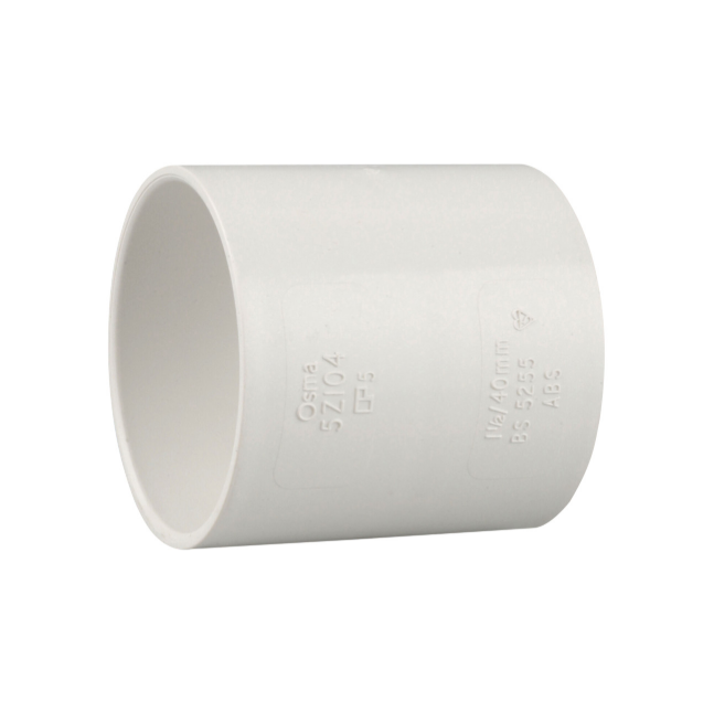 32mm OsmaWeld Waste Double Socket Coupler - Wavin (White) – 4Z104W