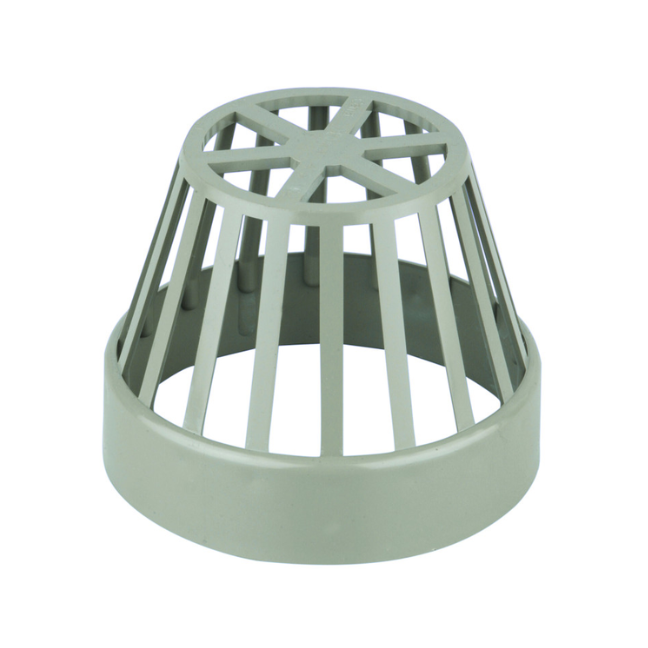 110mm OsmaSoil Ring-Seal System Balloon Grating - Wavin (Grey) – 4S302E