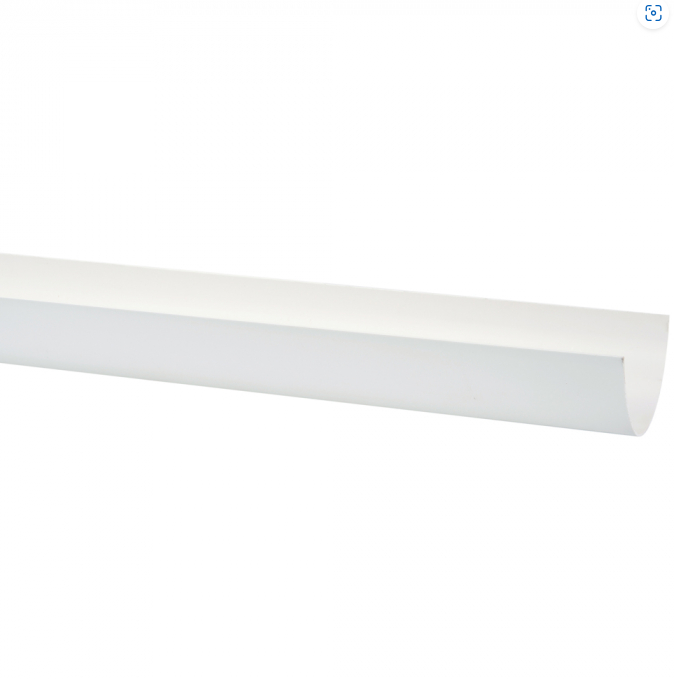 117 mm x 4M Deepflow Gutter - Polypipe (White) – RD501W