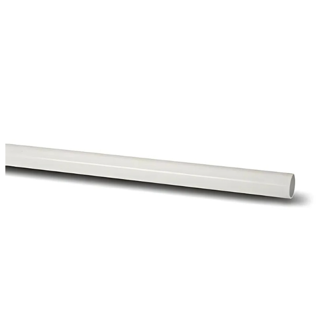 Polypipe Waste System Wastepipe (White) 40 mm x 3M– WS12W
