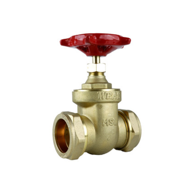 GENBRA Gate Valve DZR Compression x Compression (Brass) 42mm – BFGV-42