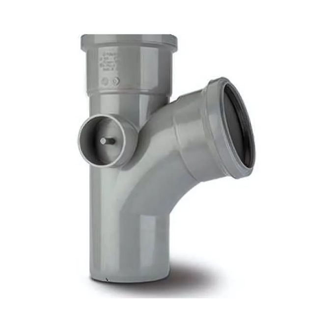 Polypipe Single Branch Equal (Grey) 4in/110mm x 104° - ST402G