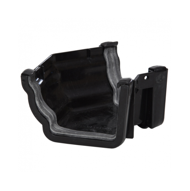 117 mm x 75 mm x 135° External Sovereign Angle - Polypipe (Black) – RH704B