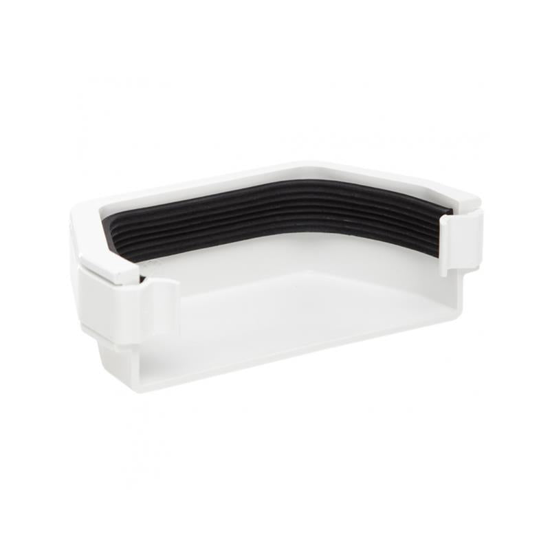 Polypipe External Stop End (White) 112mm - RS207W