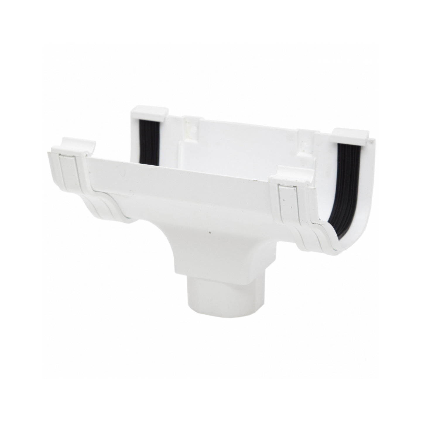 Polypipe Ogee Gutter Running Outlet (White) 130mm - ROG05W
