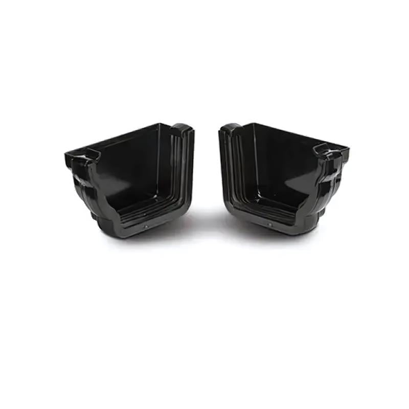 Polypipe External Right-Hand Stop End (Black) 117mm - RH717B