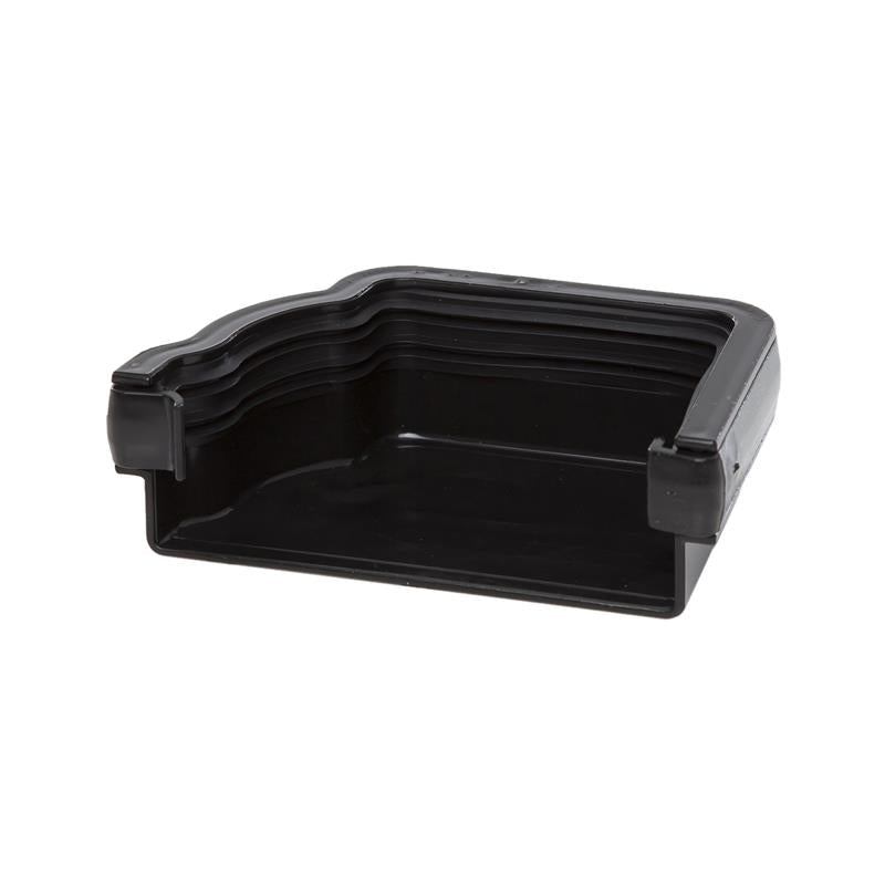 Polypipe External Right-Hand Stop End (Black) 117mm - RH717B