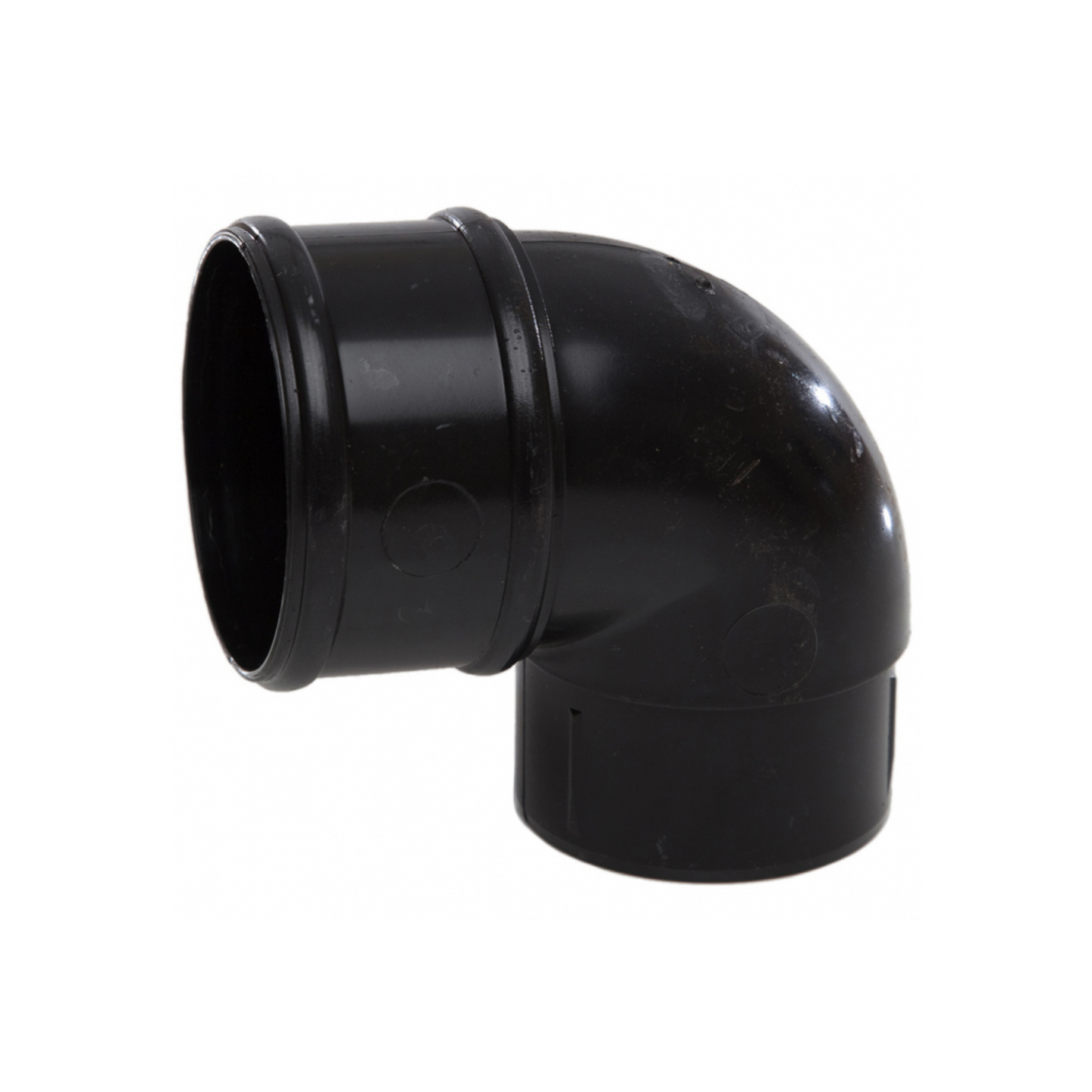 Polypipe Round Downpipe Offset Bend (Black) 68 mm x 92.5° - RR132B