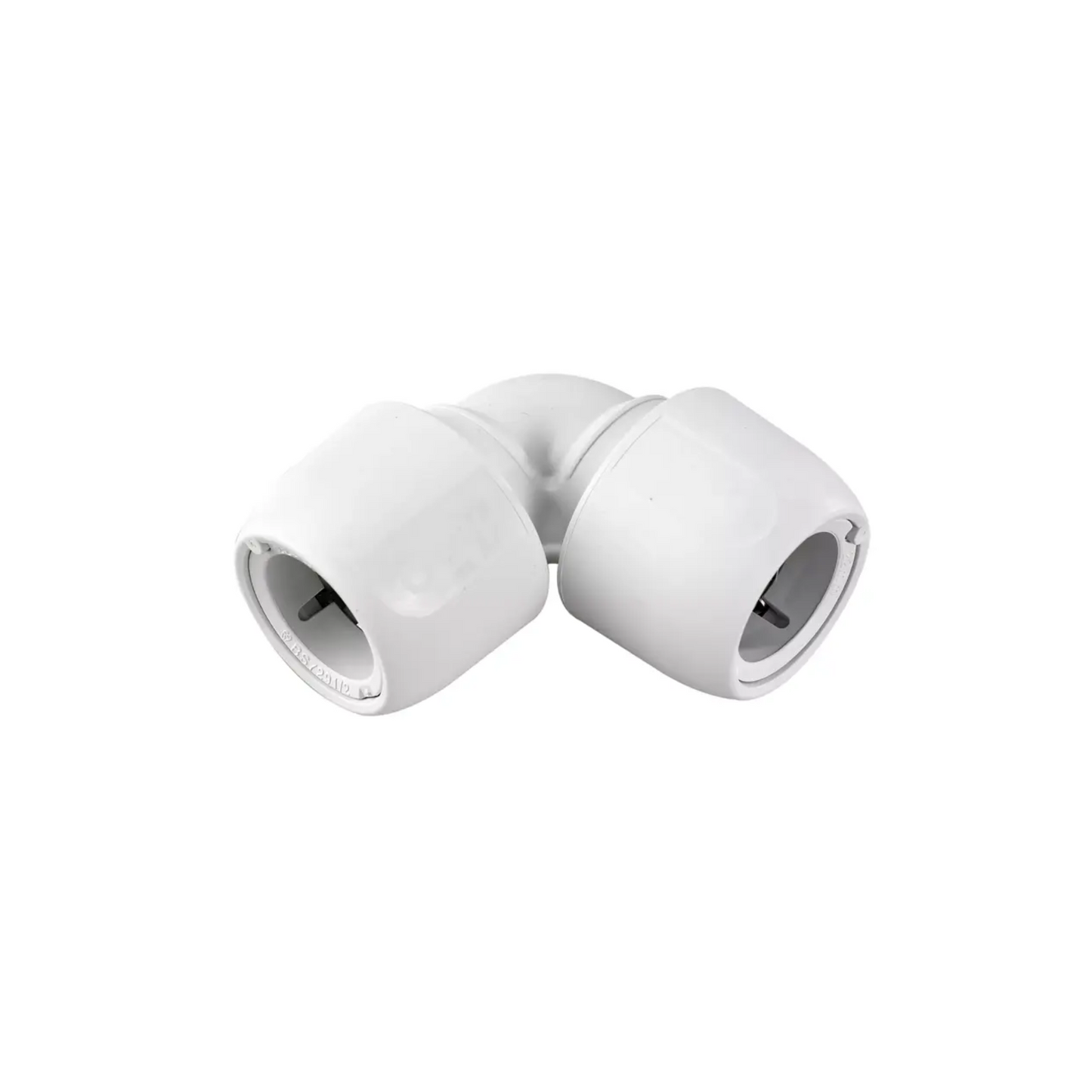 Wavin Hep2O Push-Fit Socket to Socket Elbow 90 Degree (White) 28 mm - HD5/28W