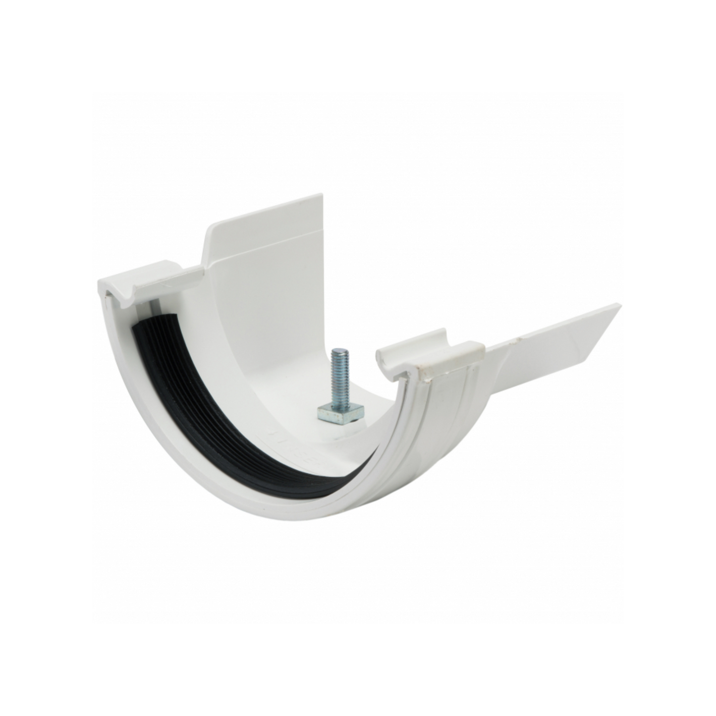 Polypipe Ogee Gutter Adaptor Right-Hand (White) 130mm - RR118W