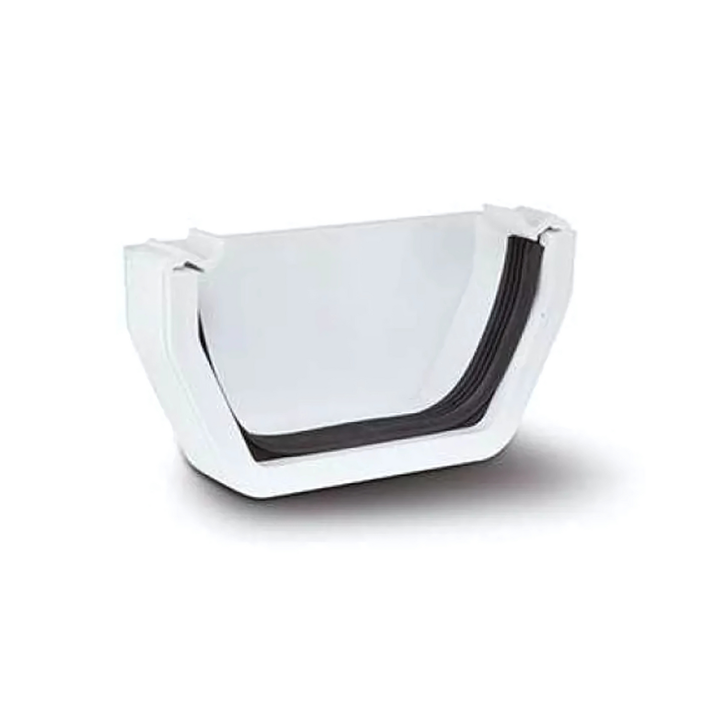 Polypipe External Stop End (White) 112mm - RS207W