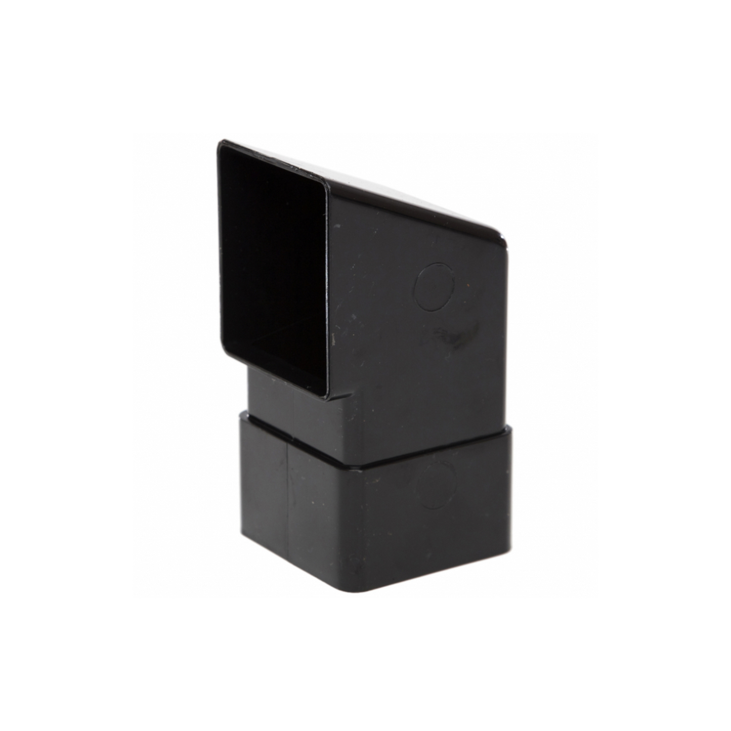 Polypipe Rainwater Square Down Pipe Shoe (Black) 65mm - RS228B