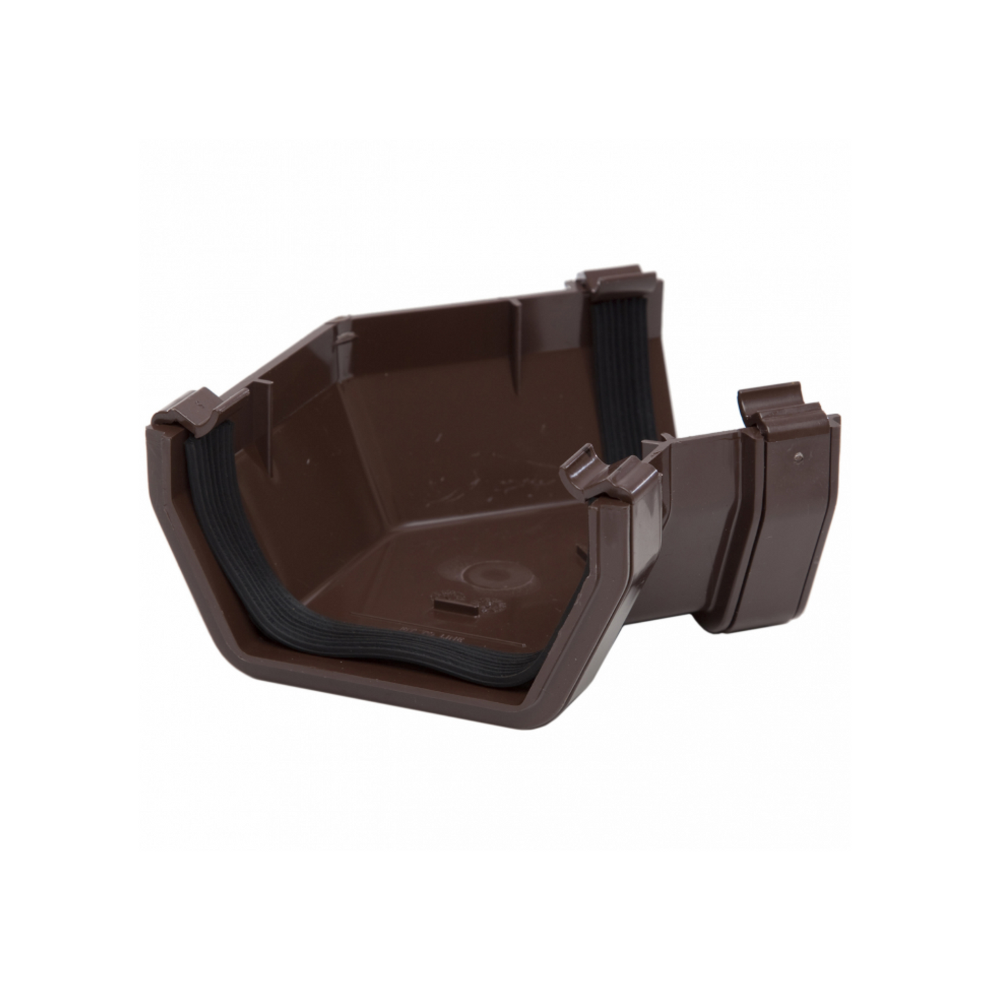 Polypipe Rainwater Square Gutter (Brown) 135° 112mm - RS204BR