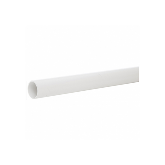 32mm x 3M ABS Solvent Weld Pipe - Polypipe Waste (White) - WS11W