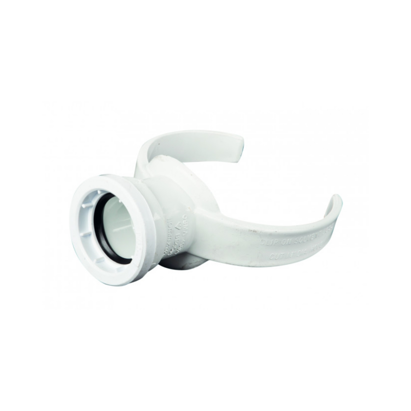 110mm x 32mm Osma Soil Clip Boss - Wavin (White) - 4S322W
