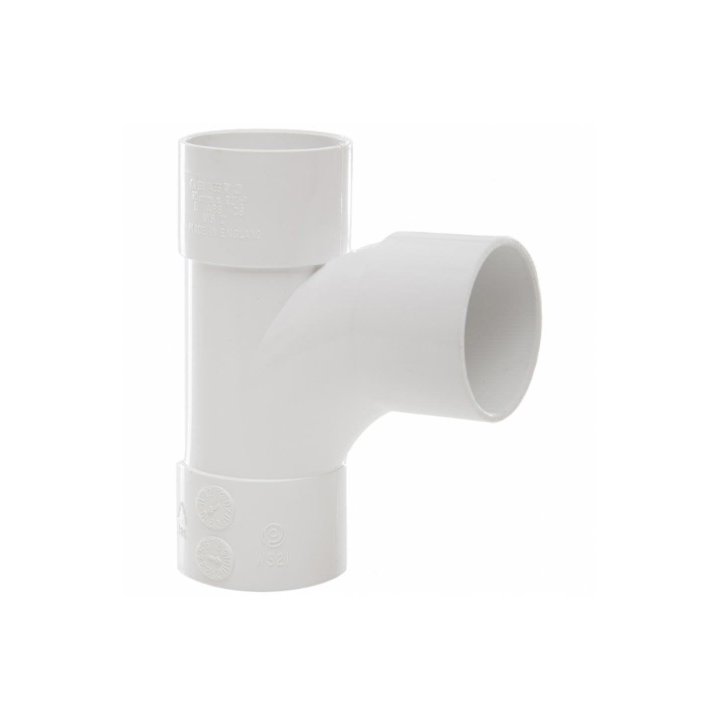 40mm x 91.50° Swept Tee - Polypipe Waste (White) - WS21W