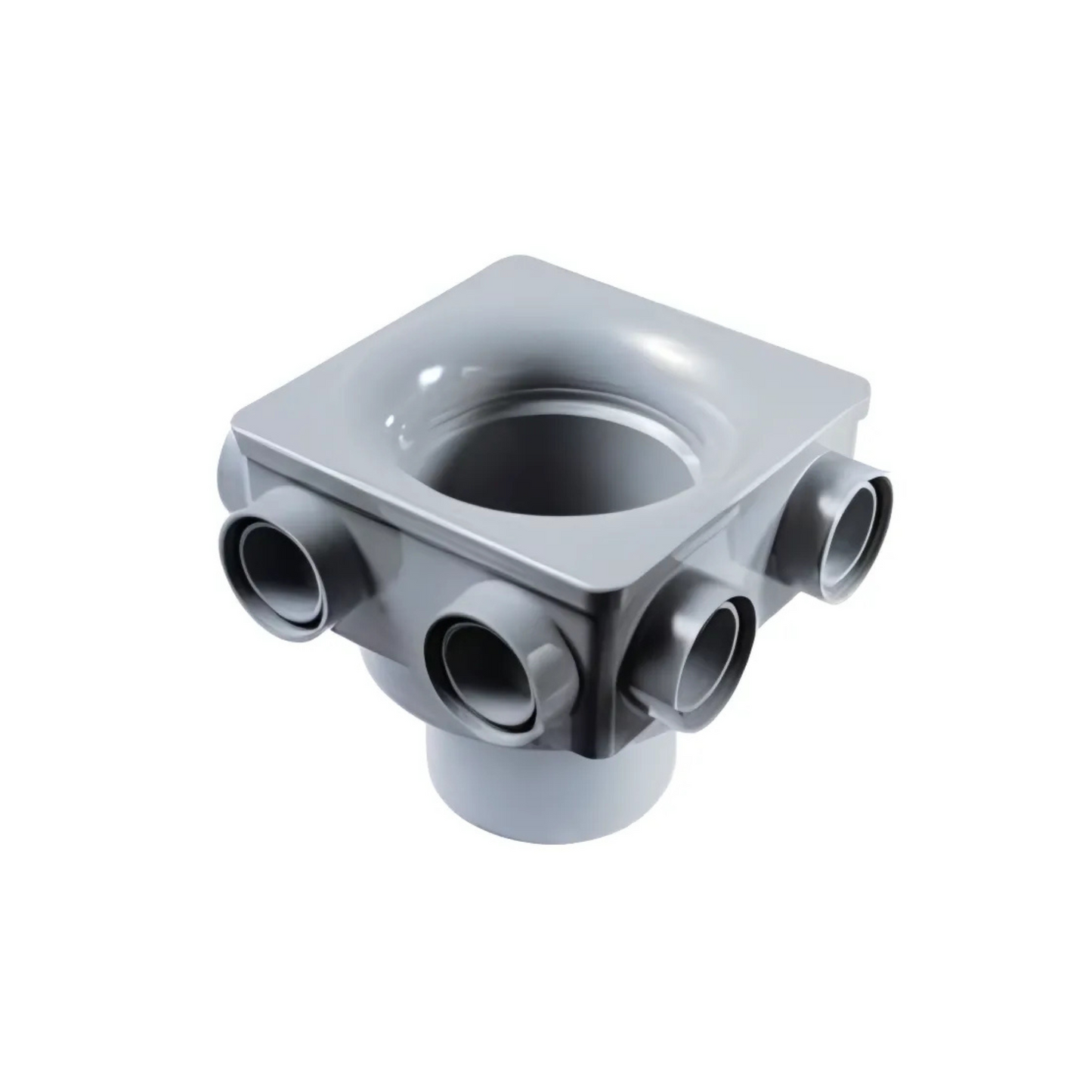 110mm Osma Soil 6 Boss Manifold - Wavin (Grey) - 4S597G